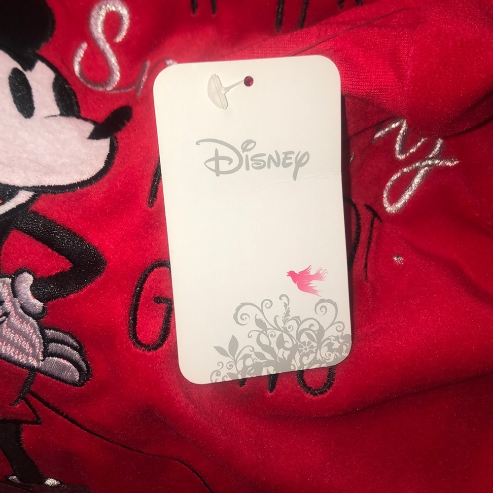 MICKEY MOUSE RED VELOR SWEATSHIRT - Picture 4 of 4